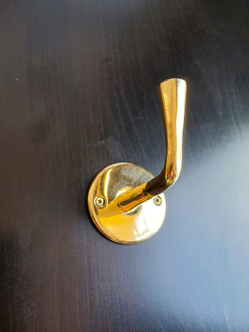 Solid brass hook