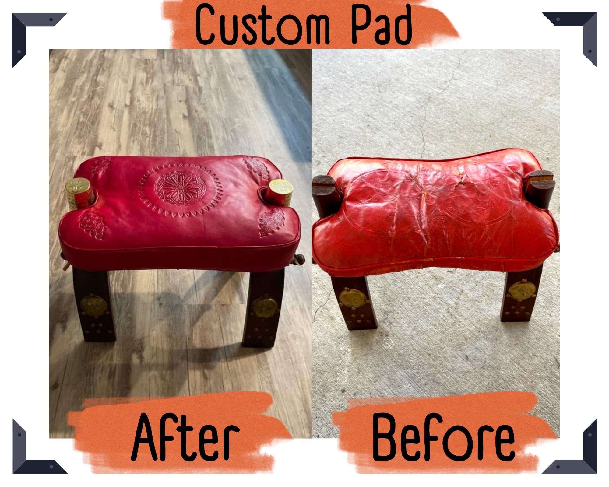 Saddle Stool Cushion Etsy UK