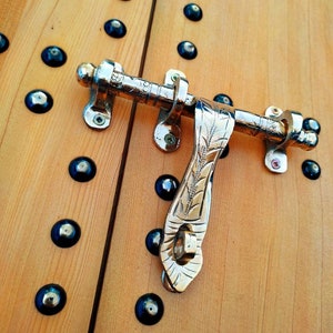 Buy 2 Get 1 Free, Moroccan Old Style Brass Door Latch, Antique Moroccan Design Door Bolt, 100% Handmade Solid Brass.