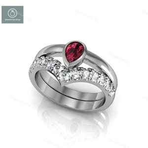 Natural Garnet Ring, 925 Sterling Silver Ring, Anniversary Ring, Red Garnet Ring, Handmade Silver Ring, January Birthstone Ring, Garnet Ring