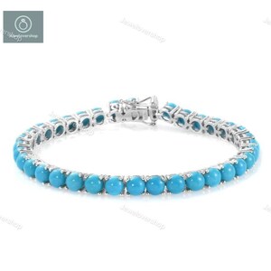 Turquoise Bracelet, Turquoise Beaded Bracelet, Birthstone Bracelet, Dainty Gemstone Bracelet, Delicate Bracelet, Stacking Bracelet Gift Her