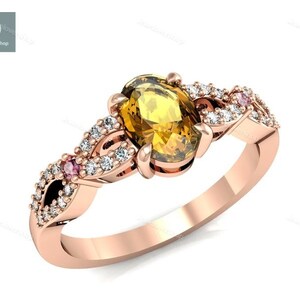Citrine Ring, Gold Ring, Gemstone Ring, November Birthstone Ring, Statement Ring, Sterling Silver Ring, Yellow Stone Ring, Citrine Jewelry