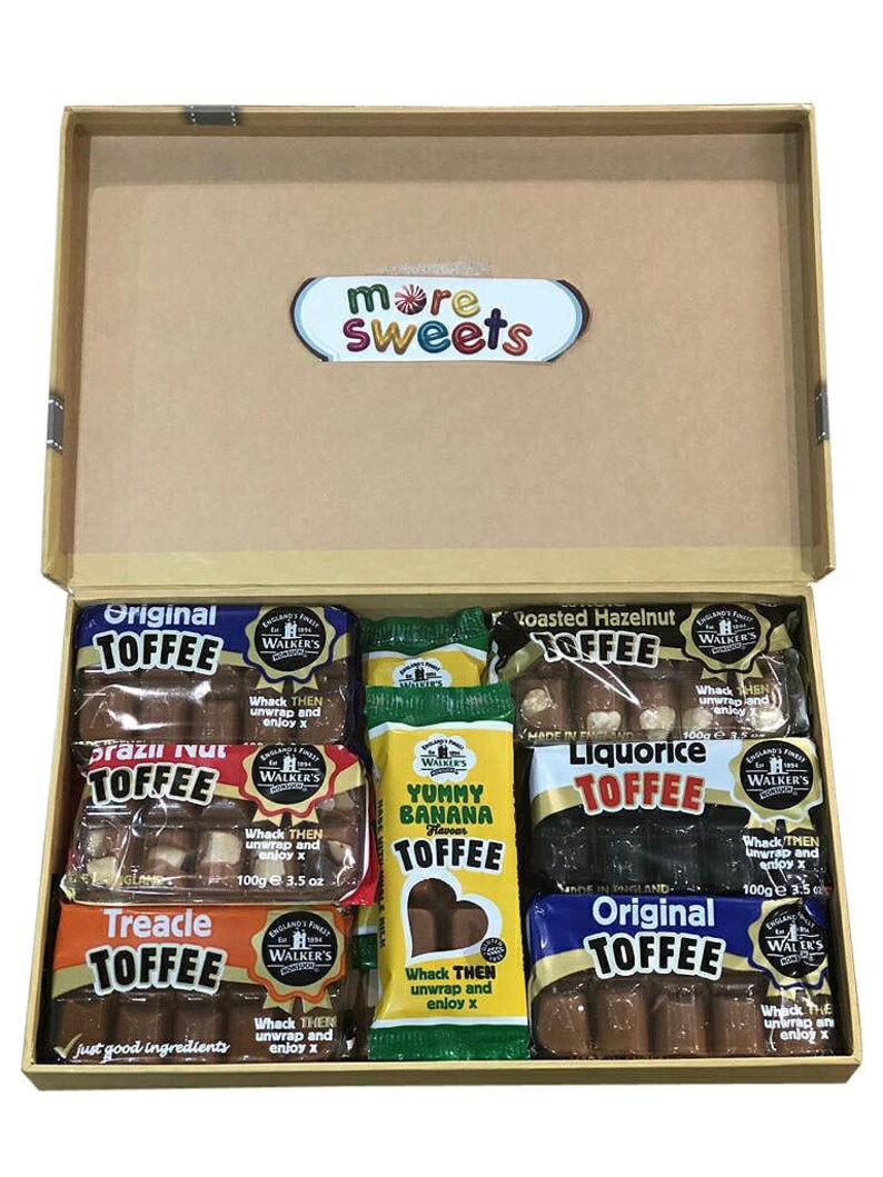 Walkers Toffee Selection Gift Box Hamper Brazil Nut Liquorice Etsy UK