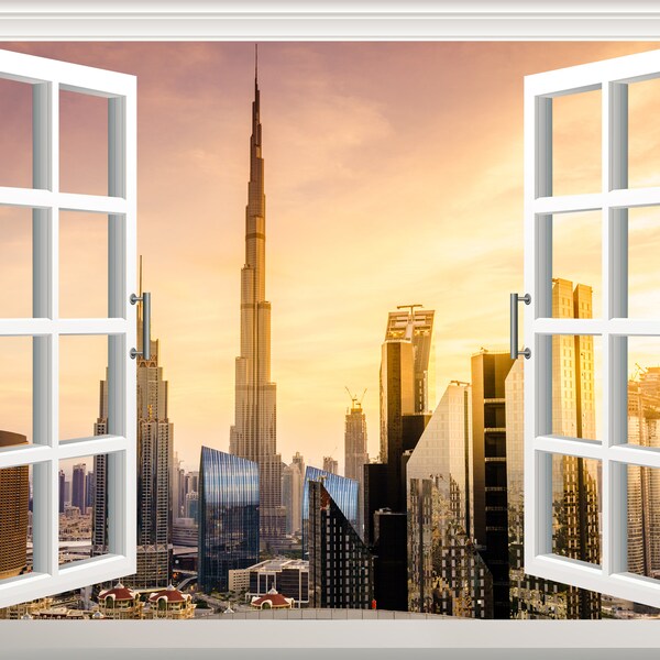 Dubai City Wallpaper Etsy