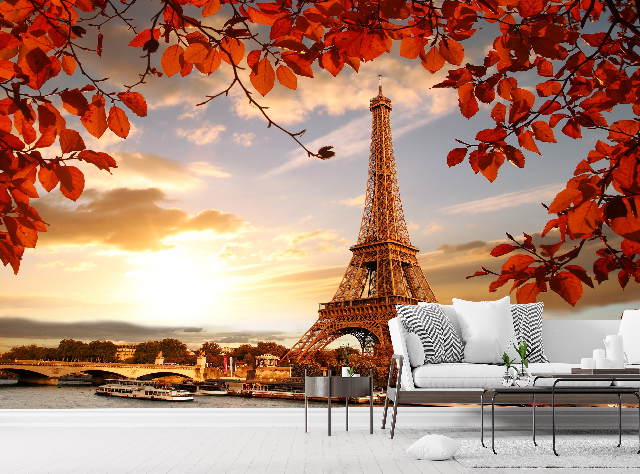 Paris Photo Wallpaper Wall Mural Eiffel Tower DECOR Giant Paper Poster  Picture