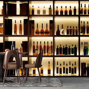 Barbehang, wijnkelderbehang, Peel-and-Stick, celmuurschildering verwijderbaar, wijnvaten, barbehang, vintage stijl bier houten flessen, vintage stijl