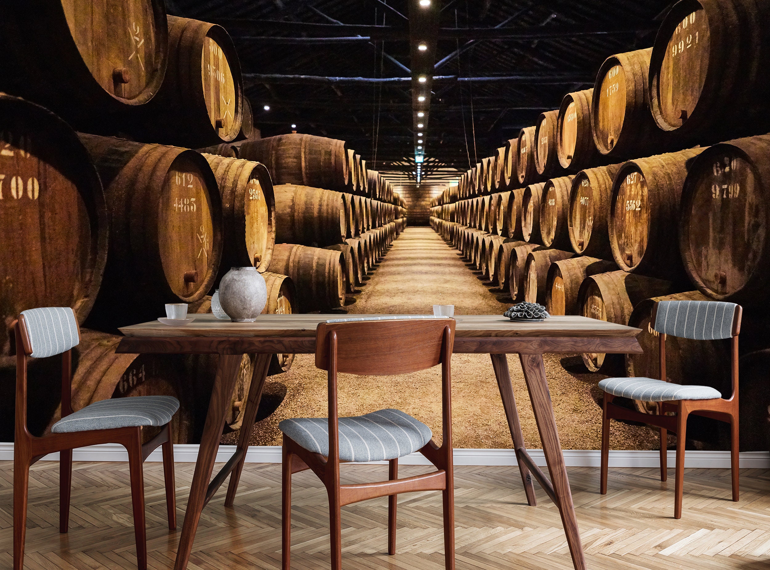 Bar Wallpaper Peel and Stick Wine Cell Mural Cellar Etsy