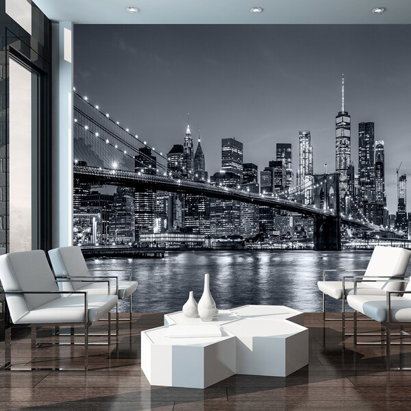 New York Mural Wallpaper - Etsy