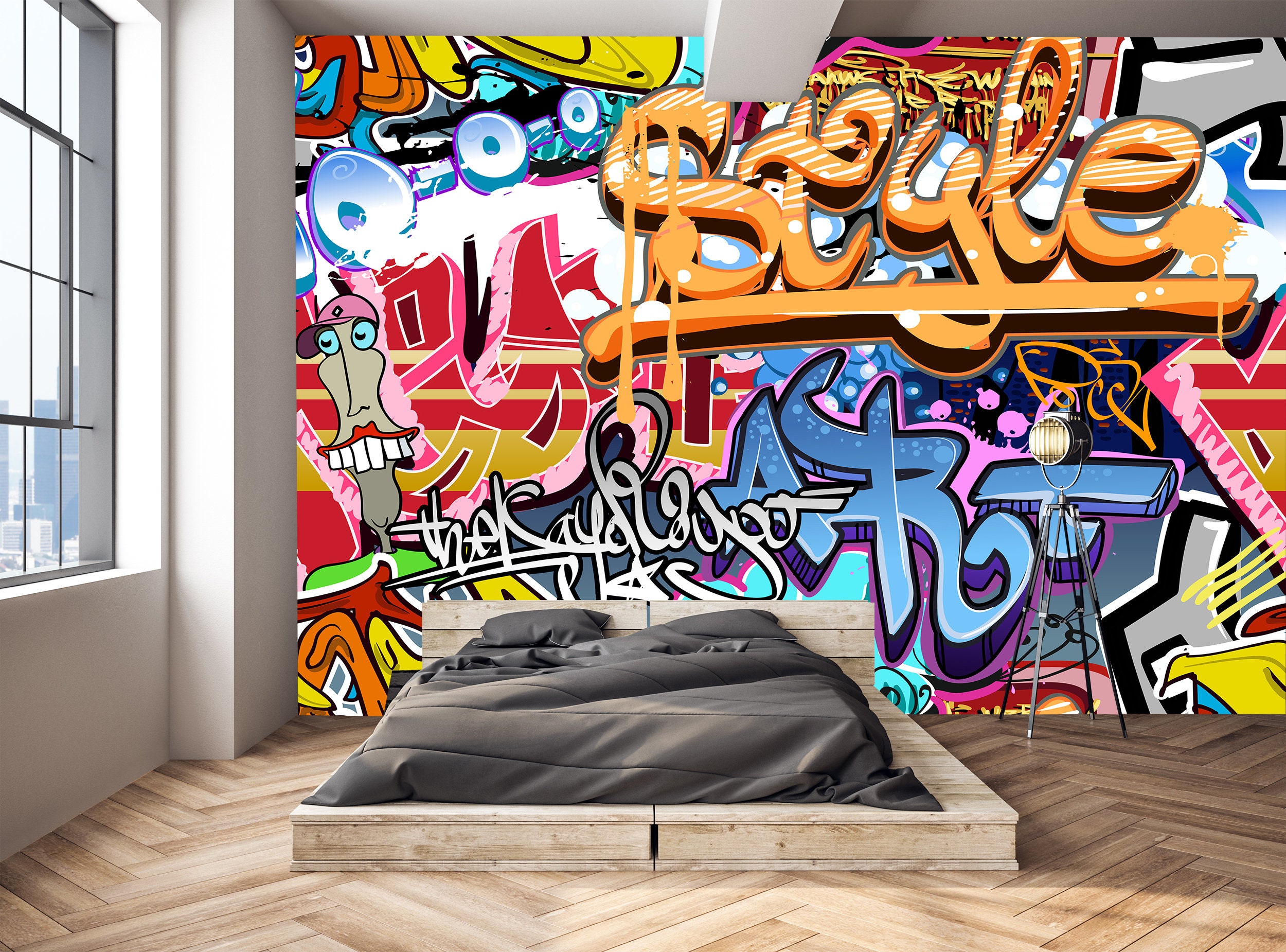 Gamer Peel and Stick Wallpaper / Fond décran de jeu / Murale pour  adolescents / Amovible / Jeu vidéo / Décoration murale photo / Art mural /  Affiche -  France