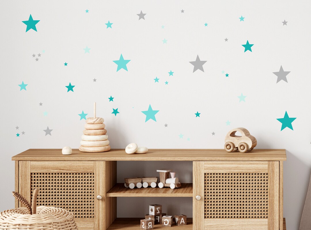 Star Wall Stickers, Stars Kids Wall Decals, Nursery Decor Playroom ...