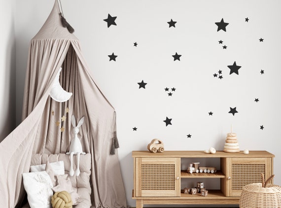 Star Wall Stickers, Stars Kids Wall Decals, Nursery Decor Playroom