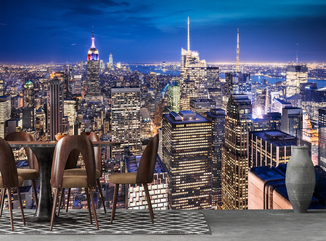 New York City Wall Mural, Peel and Stick Wallpaper, City Wallpaper