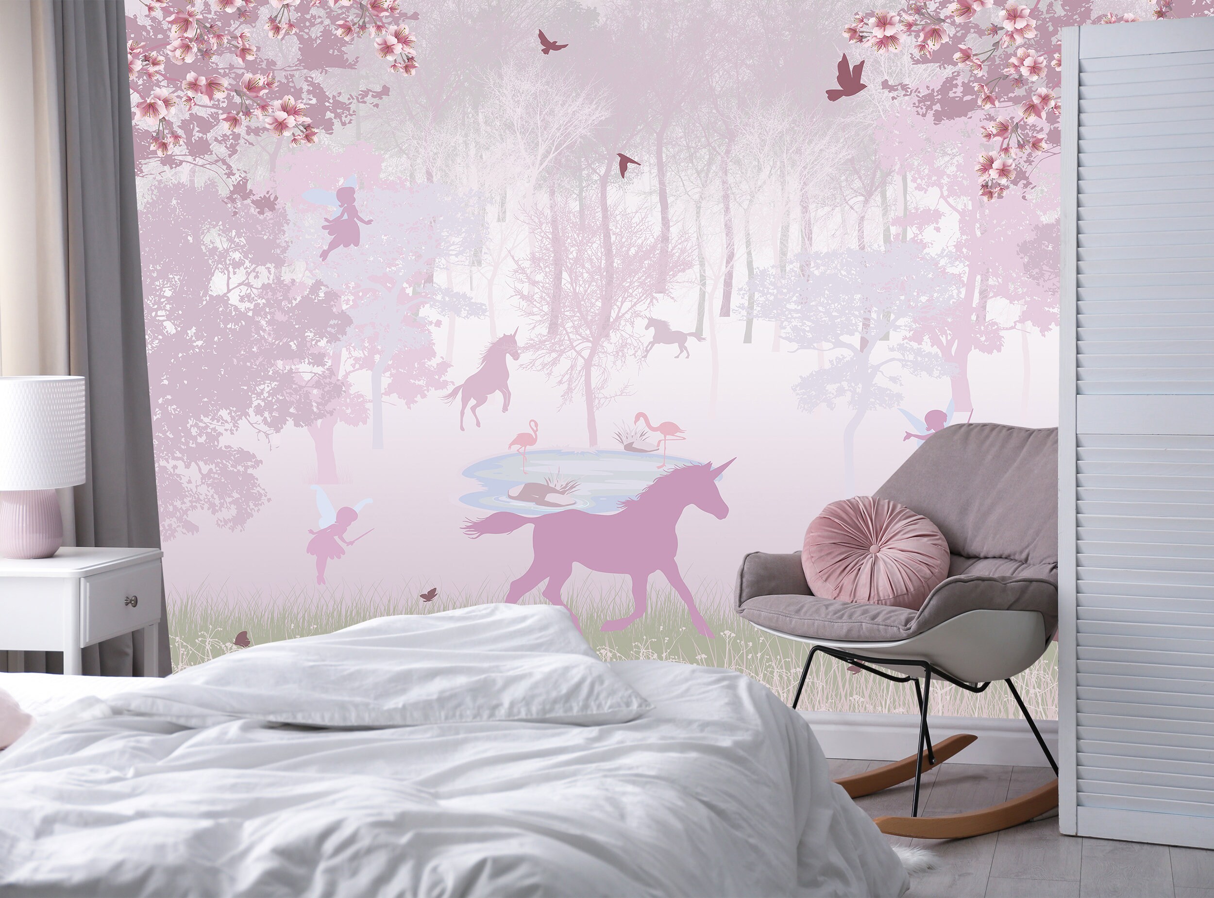 Girls Room Wallpaper - Etsy UK Girls Room Wallpaper - Etsy UK