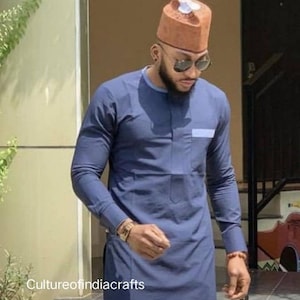 African mens clothing, African Dashiki, African grooms men, African Men Wedding, African Wedding, African Print for Men, Grey African Suit
