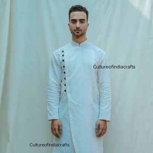 Kurta pajama, Ethnic Kurta, Mens Kurta, Mens Clothing, White Color, High Quality Party wear Kurta home wear kurta plus size available,