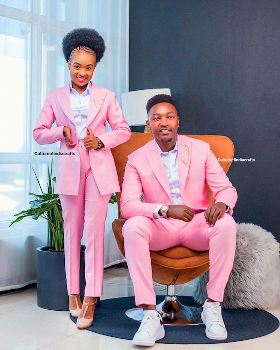 コットンブレンド カップルスーツセット、プロム衣装、全色 - Etsy 日本