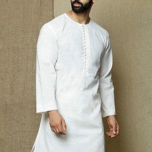 kurta, Indian Ethnic Kurta, Mens Kurta, Mens Clothing, White Color, High Quality Party wear Kurta home wear kurta plus size available,