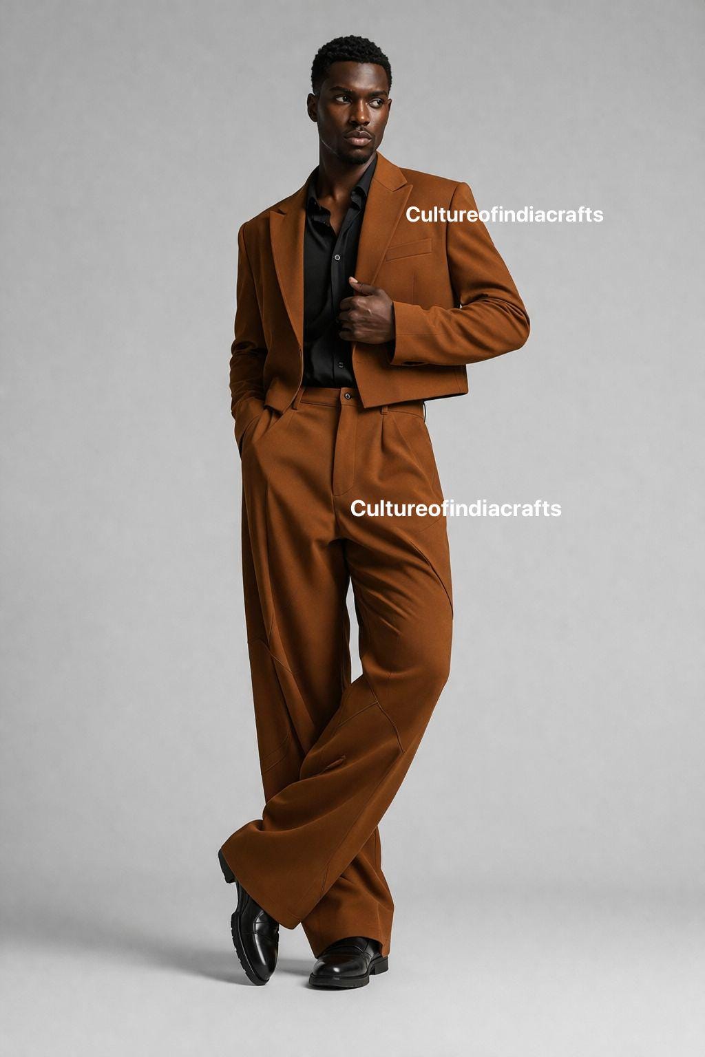 brown dress pants blue shirt Suit and Ecom Style:AP1D106464 Peggy Black Asymmetrical Mini Your Height:160cm - 165cm Pocket are triple