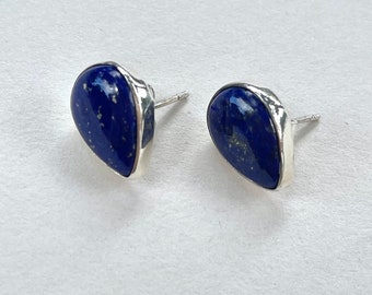 Lapis lazuli earrings / 925 sterling silver / Stud earrings / Silver earrings /  Amazing gift