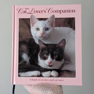 Vintage 1993 The Cat Lovers Companion Book By Joan Moore | Cat Calendar Book | Cat Day Planner | Cat Lovers Daybook