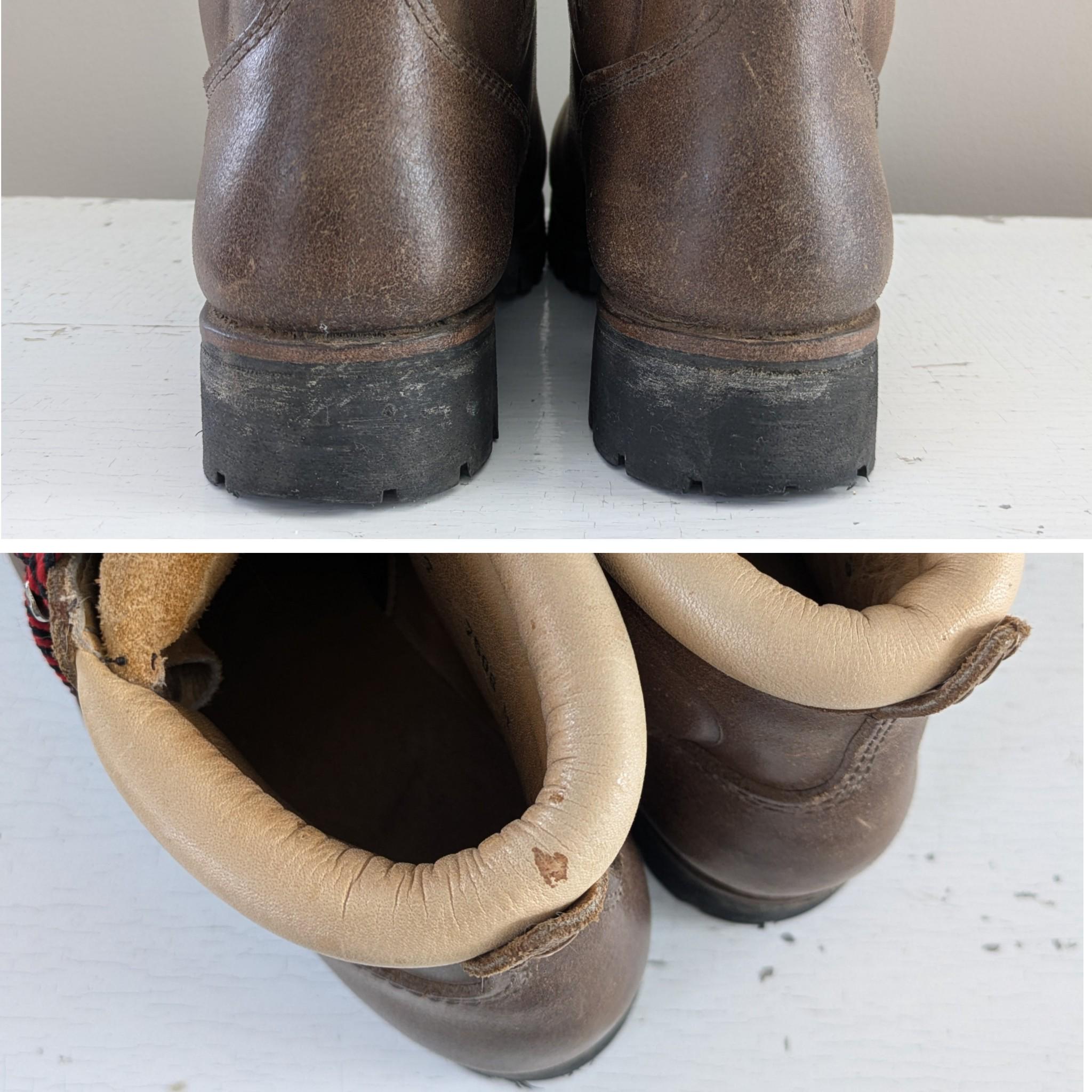 Vtg Vasque 8M Boots Leather Mountaineering Hiking Trail Brown Vibram Soles Italy s-l1200.jpg main image 3