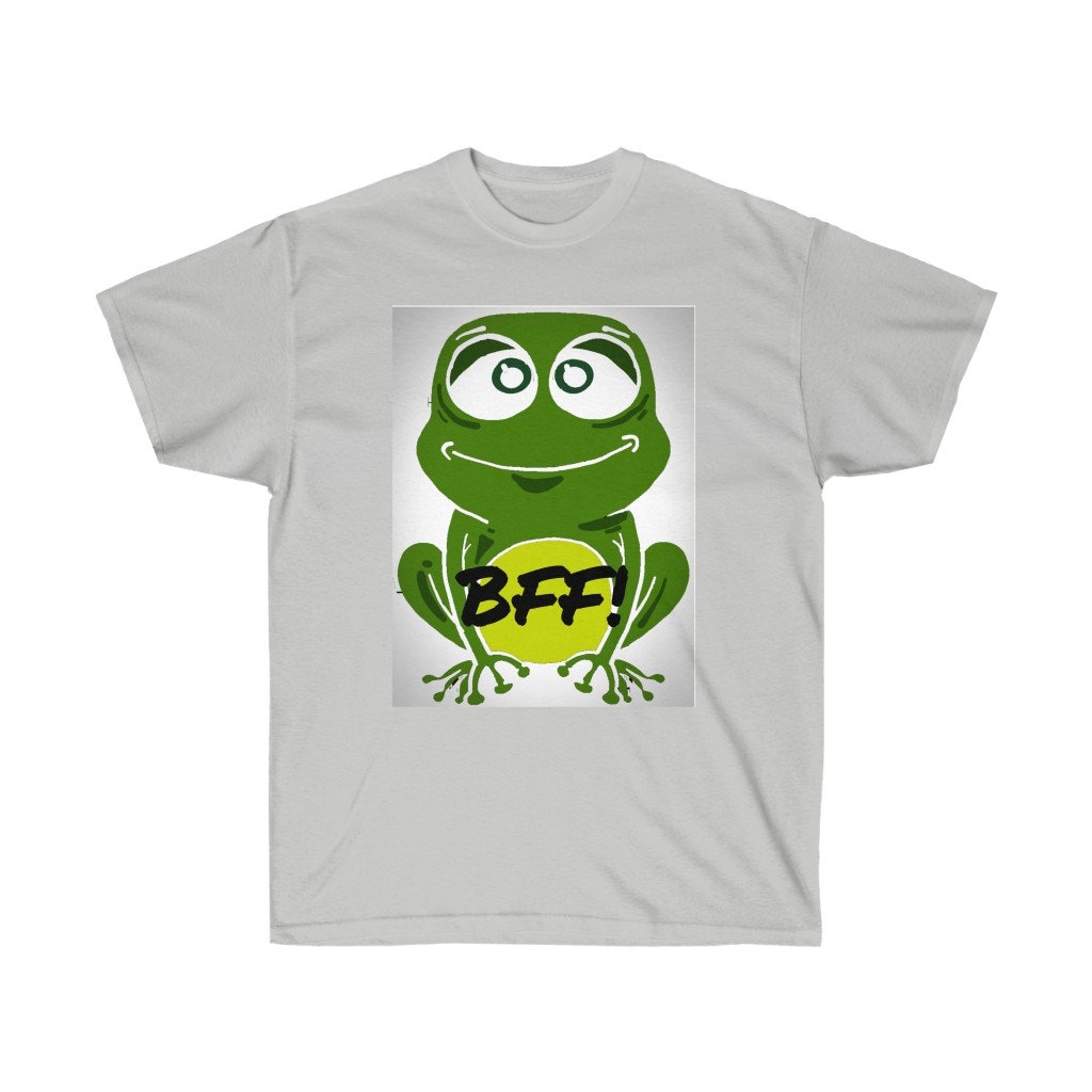 Frog Unisex Ultra Cotton Tee Big Frog TshirtBig Green Frog Etsy