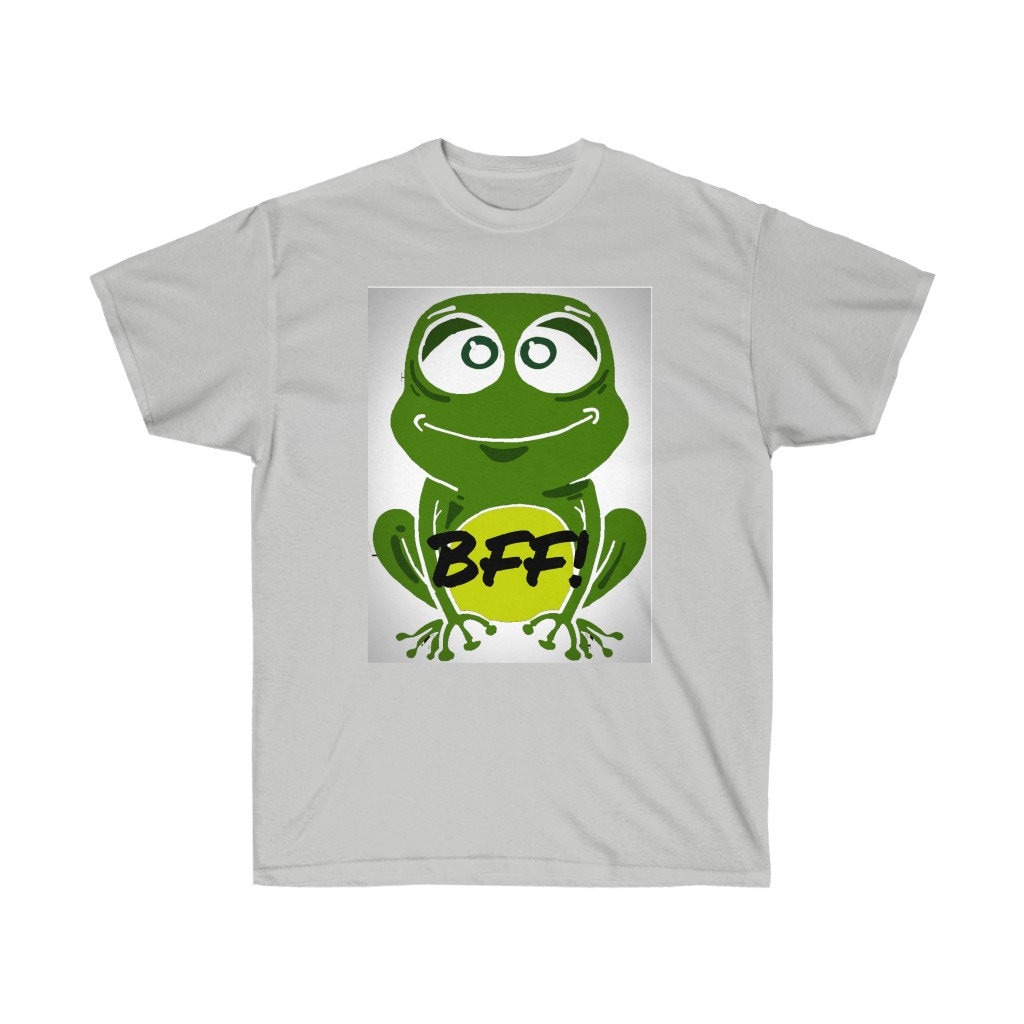 Frog Unisex Ultra Cotton Tee Big Frog T-shirtBig Green Frog | Etsy