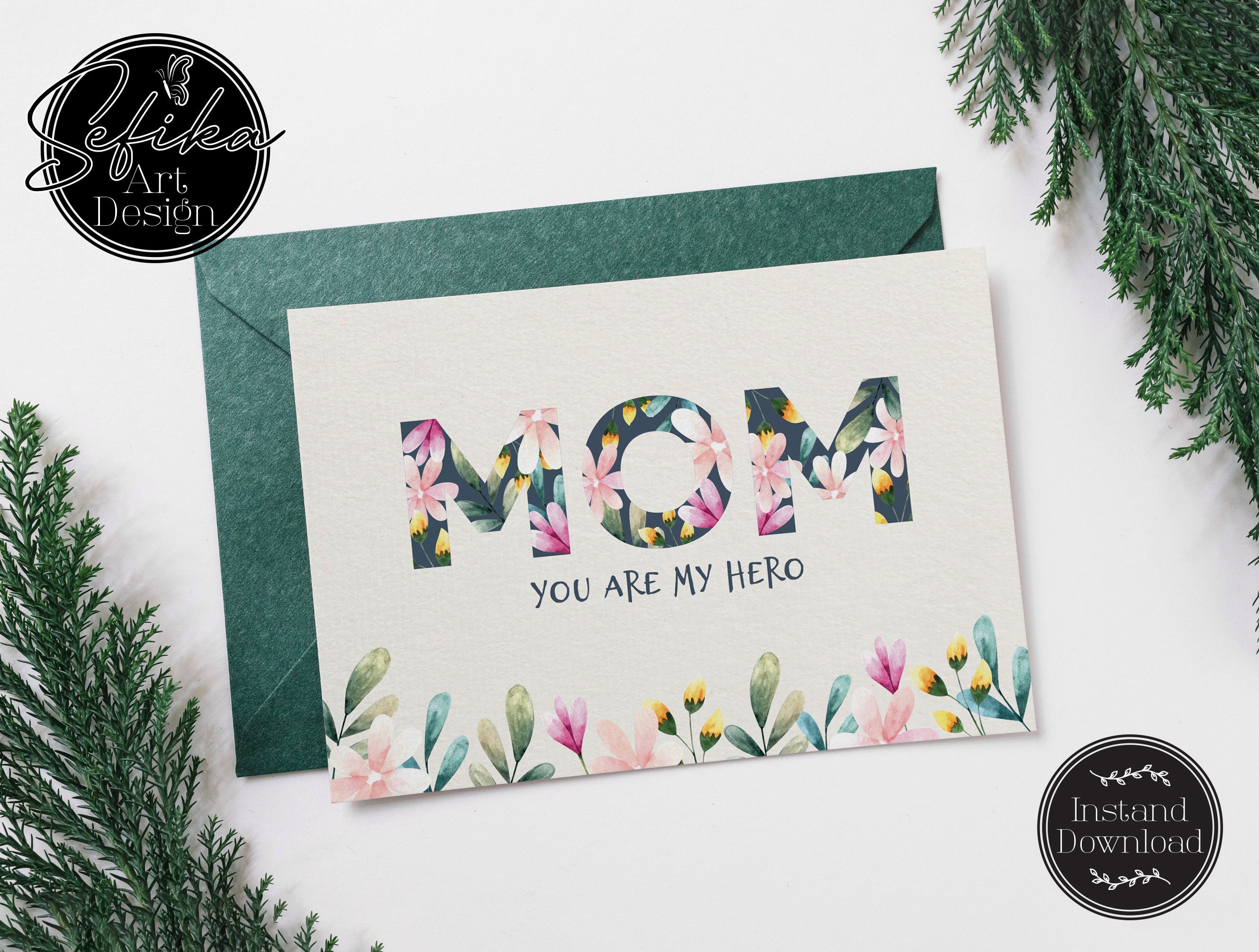 Mother's Day Note Printable Mother's Day Card Etsy