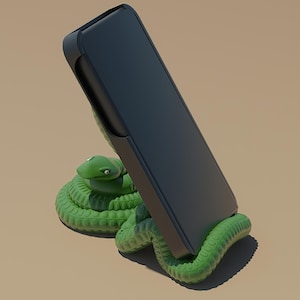 3D Print File Stl, Phone Holder, Snake Stand, 3D Snake