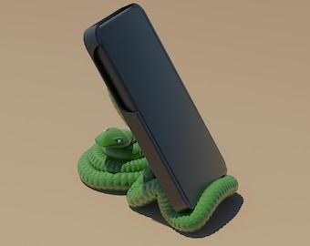 3D Print File Stl, Phone Holder, Snake Stand, 3D Snake