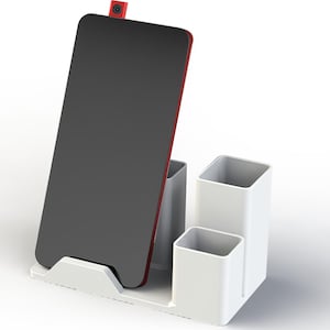 3D Print File Stl, Desk Organizer, Phone Holder, Pen Holder