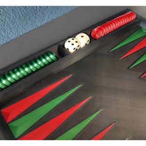 3D Print File Stl, Backgammon Game
