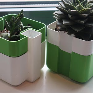 3D Print File Stl, Pot, Vase, Planter, With Attachable Water Tank