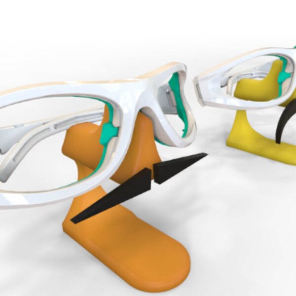 Glasses Holder 3d Print Etsy