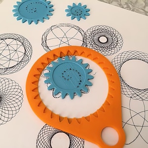 3D Print File Stl, Spirograph Deluxe Set, Drawing Set, Crafts, Painting Templates, Children's Mosaic, Learning to Draw