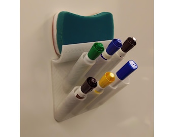 3D Print File Stl, Blackboard Pen Holder, Eraser and Pen Holder