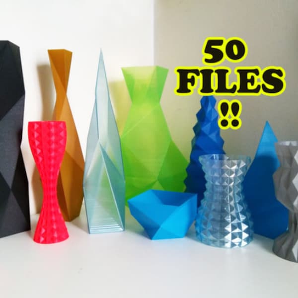 3D Print File Stl, Pot, Vase, Bundle Stl File