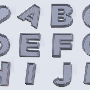 Archivo de impresión 3D Stl, olla del alfabeto de 26 letras, jarrón, olla de hogar