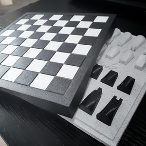 3D Print File Stl, Complete Chess Set, Chess Box
