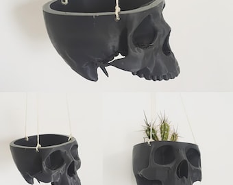 3D Print File Stl, Pot, Vase, Planter, Skull Hanging, Skeleton