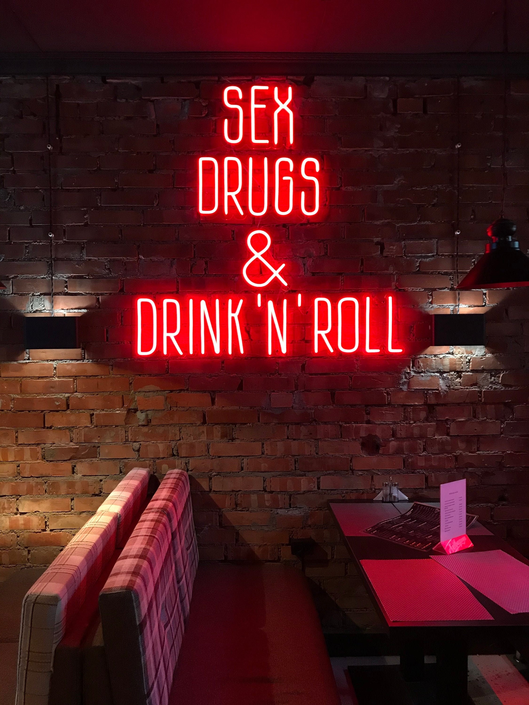 NEW Custom Neon Sign for home bar room office. Flex neon Etsy