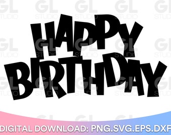 Download Happy Birthday Svg Etsy