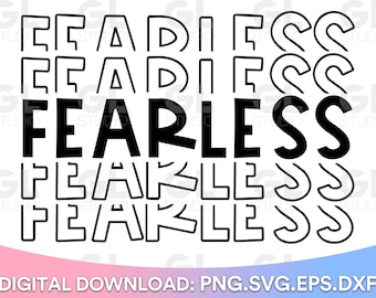 Fearless svg, Christian svg, Fear Not svg, Escritura SVG, Faith svg, dxf,png, Jesus svg, Faith Over Fear svg, Bible Verse svg, Spiritual svg