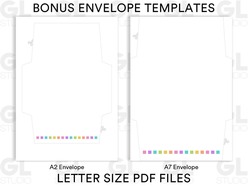Happy Birthday Printable Card Envelope Template Birthday - Etsy