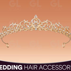 Bridal Crown, Wedding Tiara, Bridal Tiara, Rhinestone Tiara, Royal Princess Crown, Princess Crown, Princess Tiara, Wedding Hair jewelry