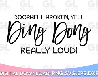 Felpudo divertido svg, timbre roto svg, felpudo svg, bienvenida svg, dxf, png, felpudo diciendo SVG, felpudo de bricolaje svg, felpudo, letrero de bienvenida svg
