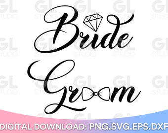 bride and groom svg