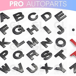 3D Quality Metal Chrome Self Adhesive Letters & Numbers Signs Emblem Badge, Numbers Emblem Badge for Cars, Trucks and Boats Self Adhesive