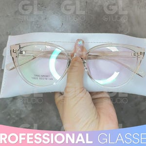 Vintage Cat Eye Reading Glasses, Blue Light Blocking Frames, Eyeglasses, Cat Eye Glasses, Large Eyewear Frames, Distance Glasses, Blue Light