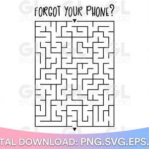 Forgot Your Phone svg, Bathroom Maze svg, Bathroom Sign SVG, Bathroom svg, dxf, png, Sign making svg, Restroom svg, Sign svg, washroom svg